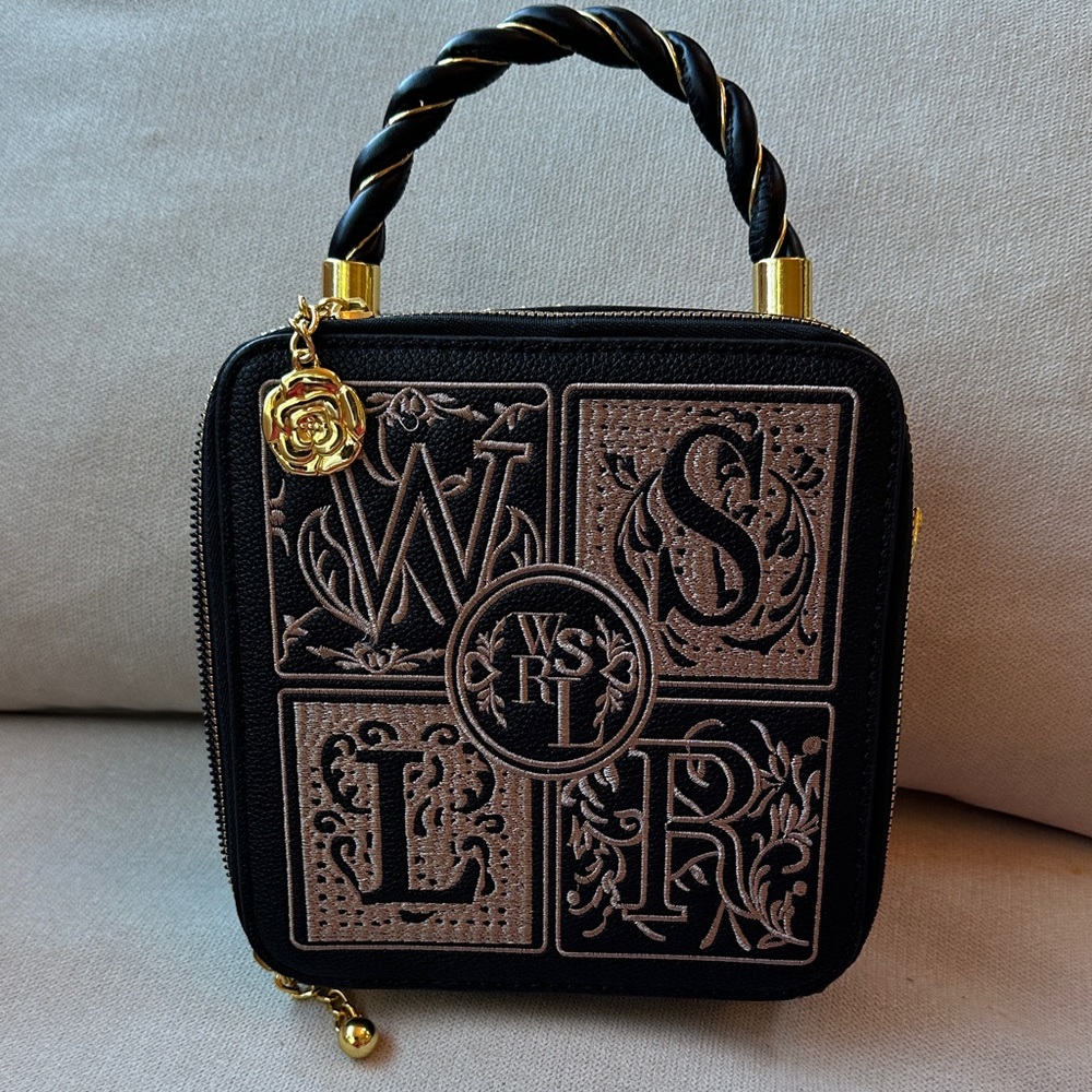 Elegant Black and Gold Women's Handbag